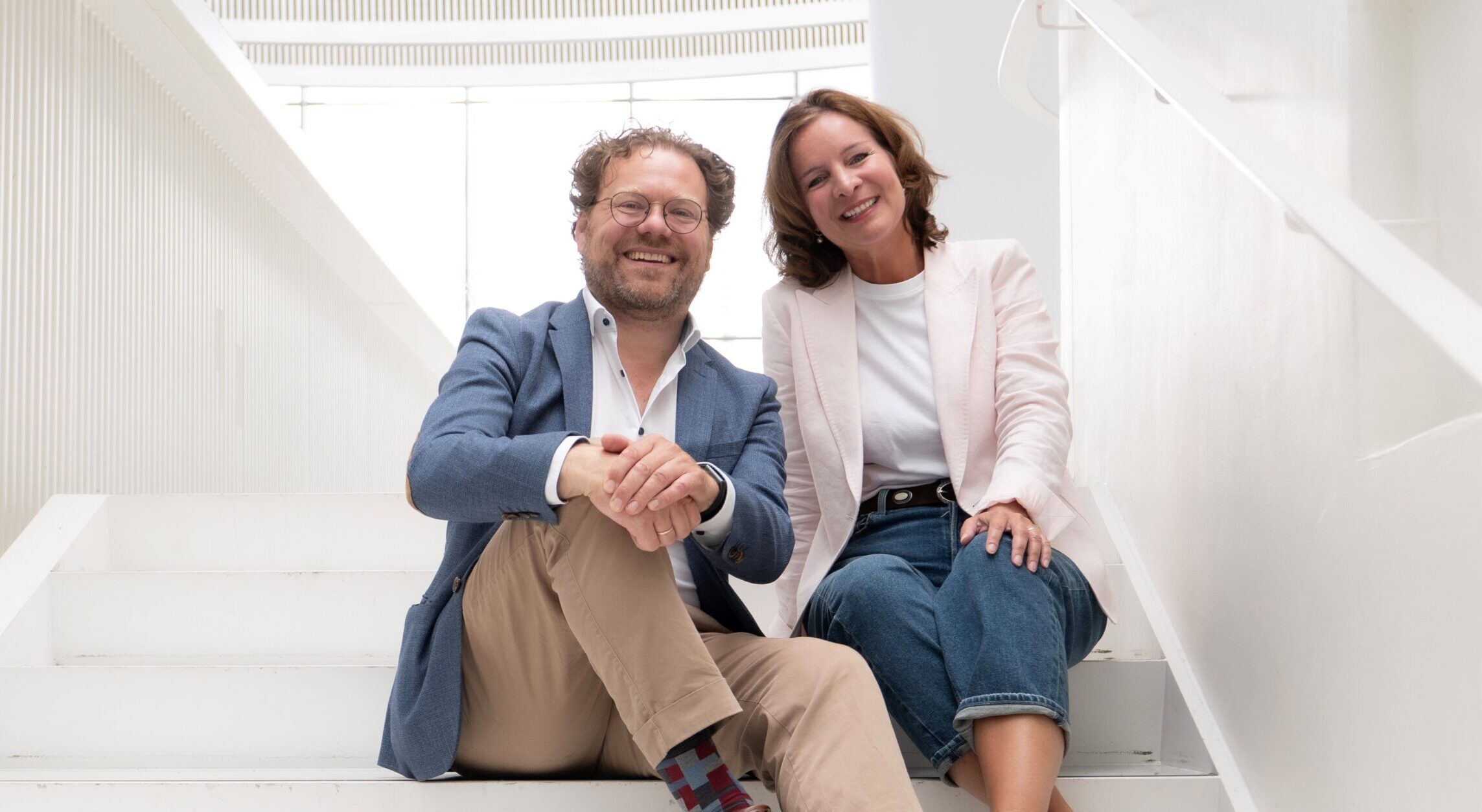 in gesprek met beide directeuren Vrienden van het Sophia